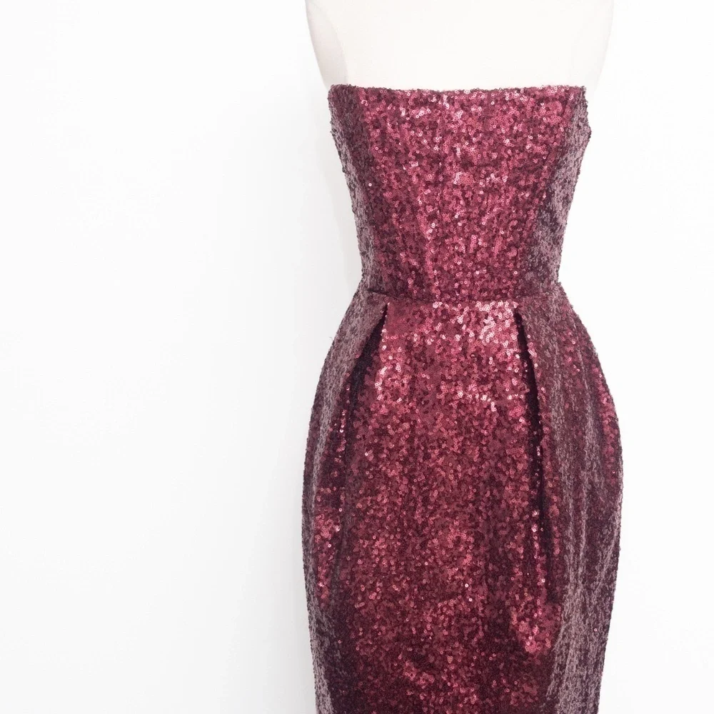 Bronx‎ and Banco Maraya Sequin Strapless Midi Dress